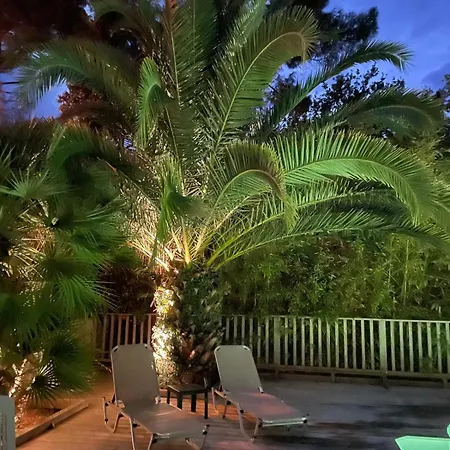 Nyaraló Ravissante Bois Avec Piscine Chauffee Biscarrosse